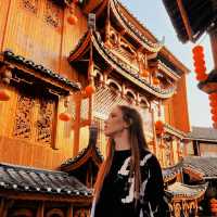 Beautiful ancient Chinese town 