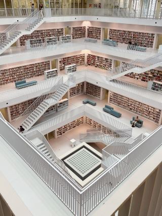 Highly recommended! The Stuttgart Public Library in Germany, a sanctuary for the soul