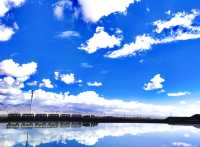 這是茶卡鹽湖，這是天空之境呀！