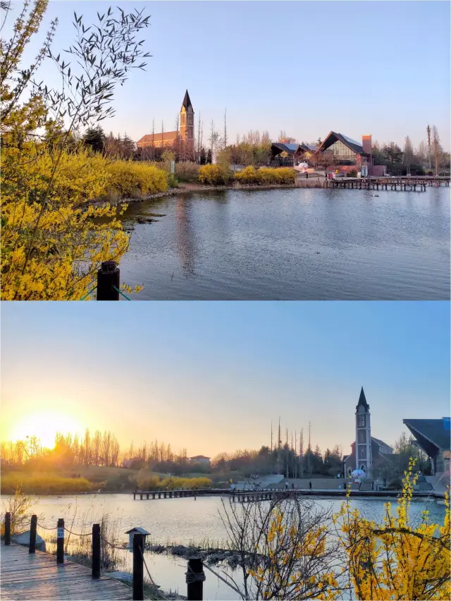 Strolling by the ZIwei Lake on a spring evening