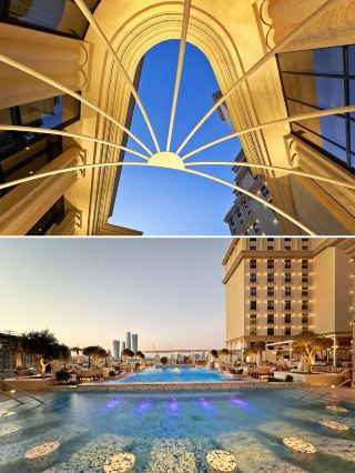 Qatar Doha - The Royal Amwaj Hotel is truly stunning! Shopping and staying at the hotel is super convenient