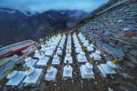 被整座山的經幡震撼住了｜金川觀音廟