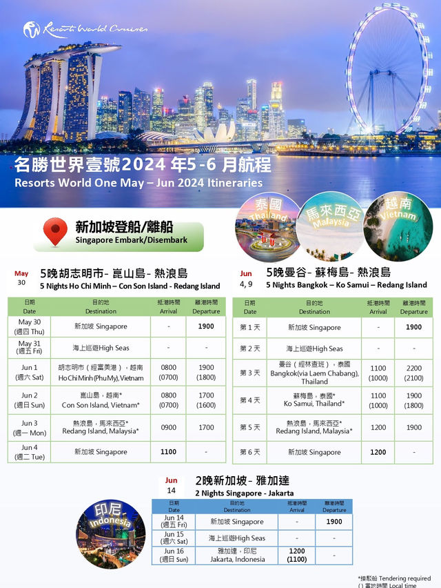 【9月回歸！名勝世界壹號】宮古島海灘浮潛，特色美食，香港啟德郵輪碼頭上落船方便