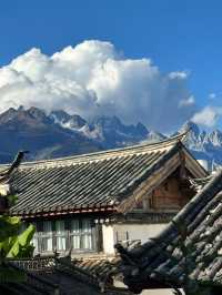 來麗江住在這裡，喝茶、賞花、聊天。