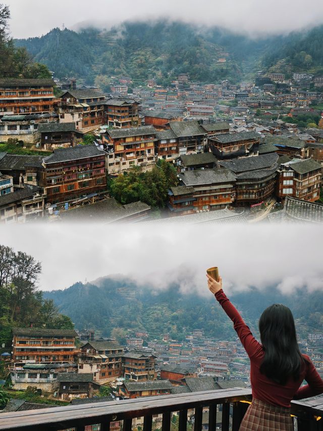 絕美觀景台｜藏在千戶苗寨雲端之巔的秘境民宿。