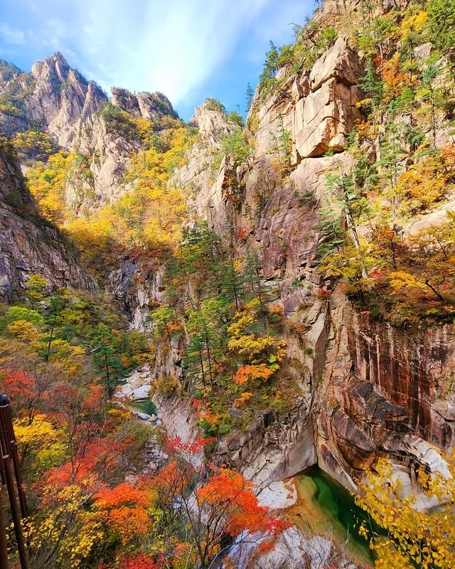 韓國原州市雪嶽山：秋季嘅天然畫卷 