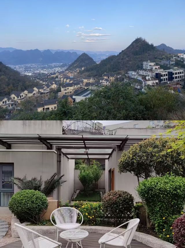 萬峰林呢間酒店，瞓低就可以睇到喀斯特嘅連綿峰林