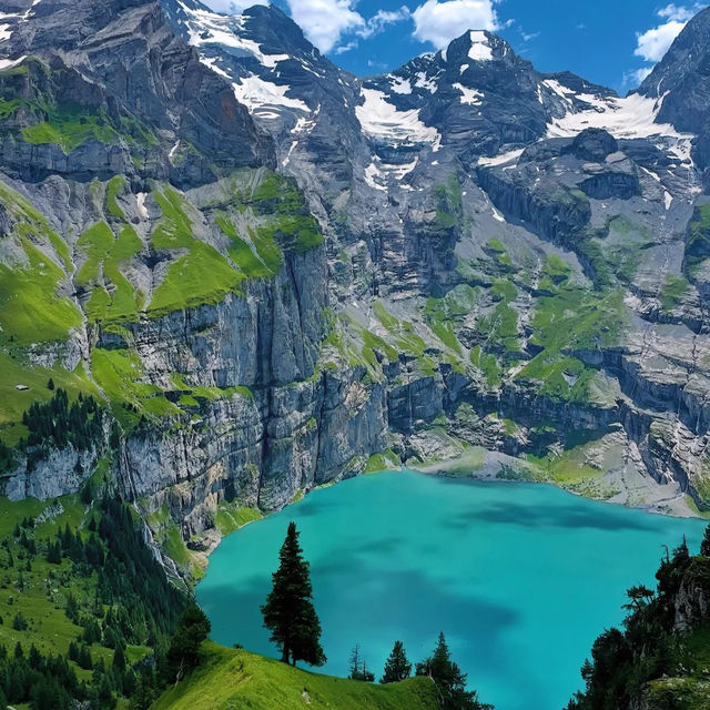 🇨🇭스위스에서 꼭 가봐야 할 호수! 에메랄드 빛 외시넨 호수의 마법✨