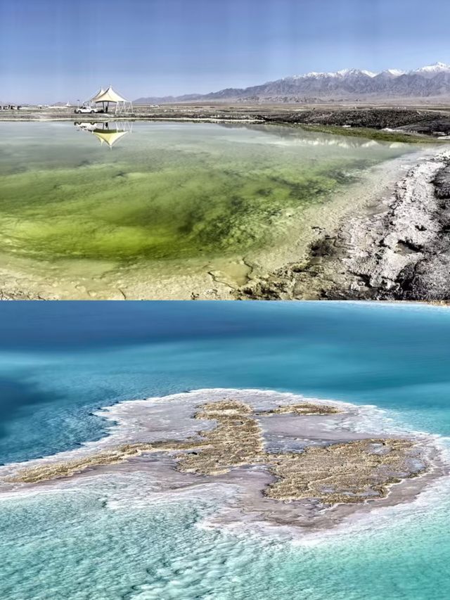 探秘大柴旦翡翠湖，天空之鏡美到窒息！