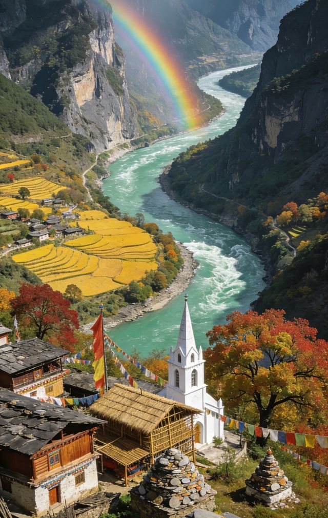 彩虹下的第一灣絕景