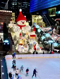 12.2日實況陸家嘴冰雪童話世界太浪漫了