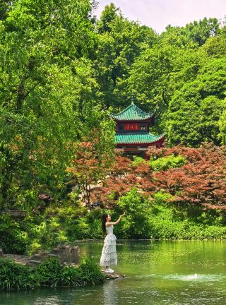 長沙の夏の避暑地！愛晩亭の絶景スポット