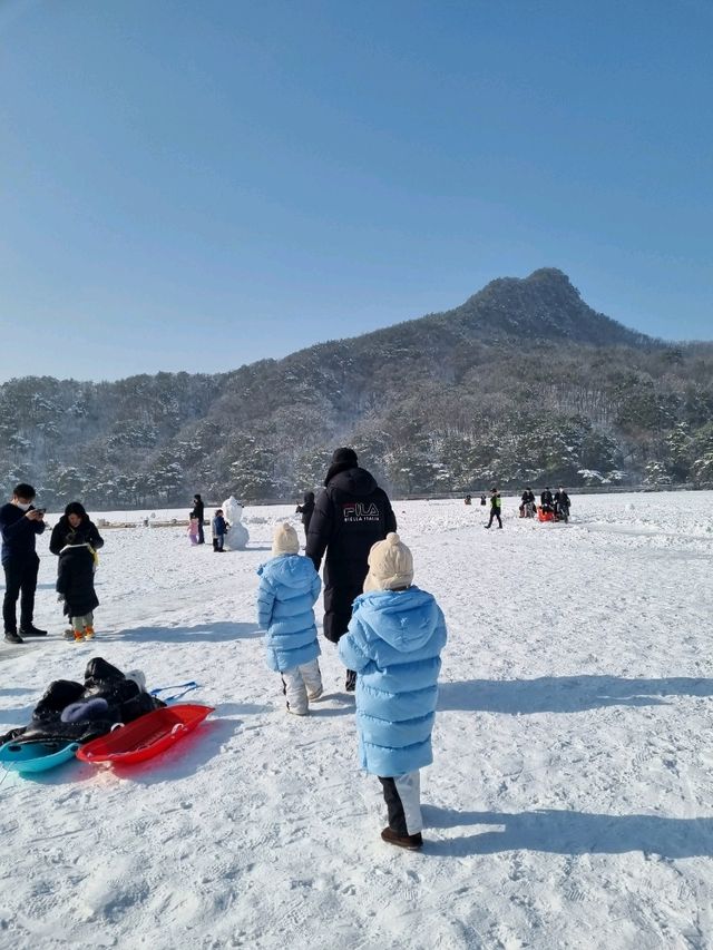 오리기차타고 출발!