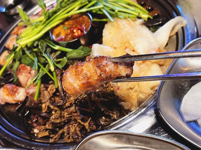 구워서 나오는 돼지고기 맛집 삼굽살 명지점