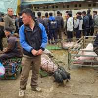 Market in Ha Giang are lively n noisy