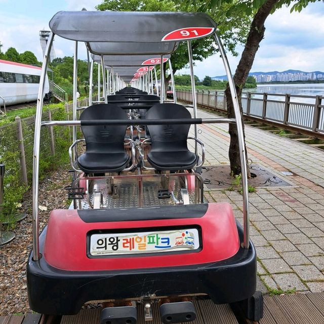 韓國景點😍義王鐵道自行車☺️40分鐘邊踩單車邊睇靚風景📸