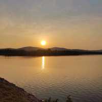 Beautiful sunset point lake near Bengaluru 😍 