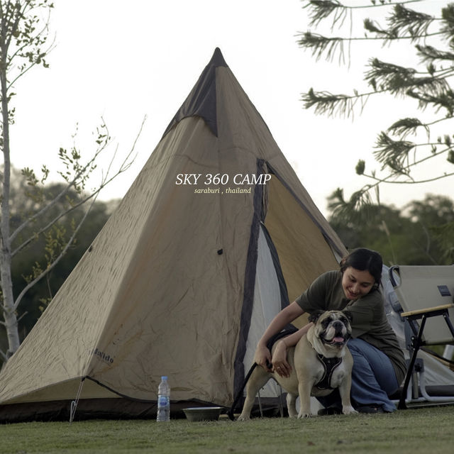 SKY 360 CAMP ลานกางเต็นท์ pet friendly 