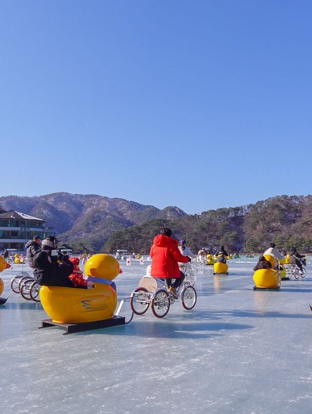 서울 근교 부담없이 놀러가기 좋은 포천 산정호수 썰매축제
