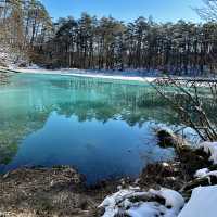 Winter frozen of Goshiki-numa ❄️ 
