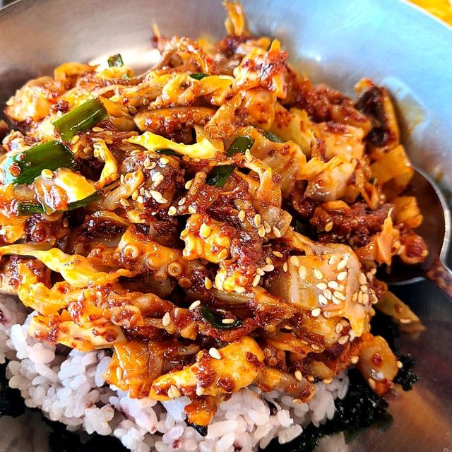 진도 낙지볶음 맛집 용천식당