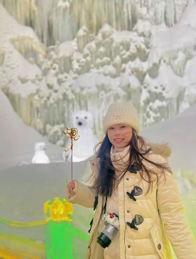 北京｜別の氷雪の世界｜龍慶峽の氷灯