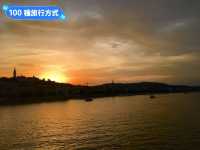 爛漫指數破表，多瑙河畔的夕陽：塞切尼鐵橋