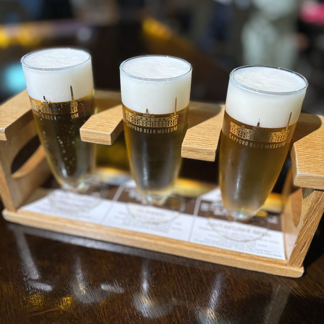 了解札幌啤酒的歷史，一次試飲3種口味