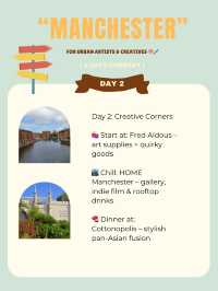 Manchester 3-days itinerary 💘