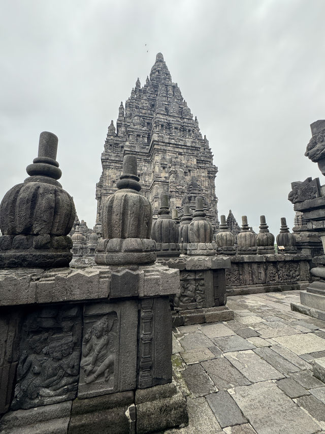 Twilight Tales at Prambanan: A Cloudy Evening Among Ancient Stones