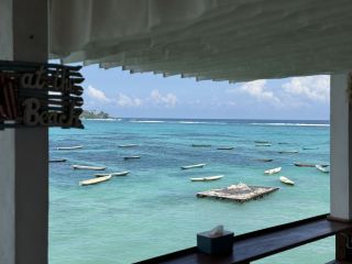 海岸線旁的質樸木屋