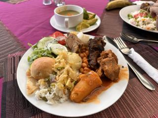 [Sundowner | "A popular buffet-style restaurant where you can enjoy the view and food at the same time"]