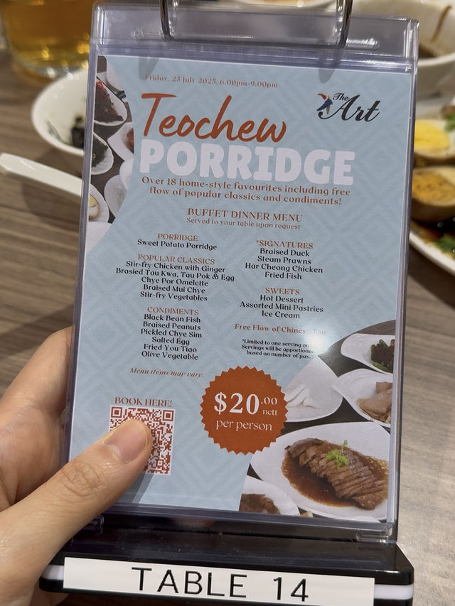 Once A Month Only - Teochew Porridge Buffet in a School