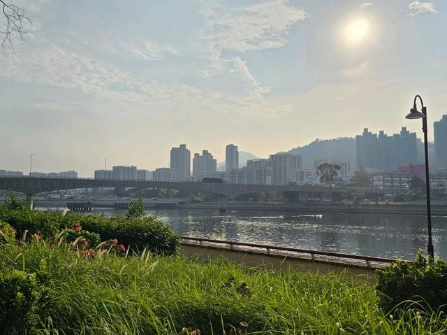 環境優美嘅城門河，無敵日落景色