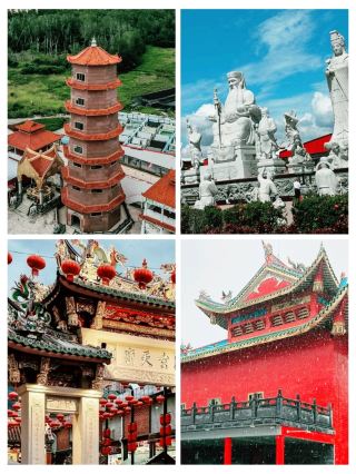 #batamguide
🏮✨ Tua Pek Kong Temple – A Tranquil Heritage Gem of Batam! 🇮🇩

📍 Location:
Nagoya, Batam City, Riau Islands, Indonesia 🌿

💰 Entry Fee:
Free for all visitors 🙏

🕒 Opening Hours:
Daily from 7:00 AM – 9:00 PM ⏰

🌸 Highlights:

A century-old temple dedicated to Tua Pek Kong, the revered God of Prosperity 💫

Stunning red-and-gold Chinese architecture, with dragon pillars, stone lions, and traditional lanterns 🐉

Peaceful courtyards filled with incense smoke and prayers, creating a deeply spiritual atmosphere 💭

A photographer’s dream, especially during evening lights or festive events 🎇

Close to Nagoya Hill Shopping Mall, making it easy to combine culture and leisure 🏮


🚗 How to Reach:
Just 10 minutes from Batam Center Ferry Terminal, accessible via taxi or Grab 🚖

If you want to experience Batam’s cultural soul, the Tua Pek Kong Temple is the perfect blend of serenity and heritage 🌺

#TuaPekKongTemple #BatamIndonesia #CulturalHeritage #TempleVibes #BatamTravel #PeacefulPlaces