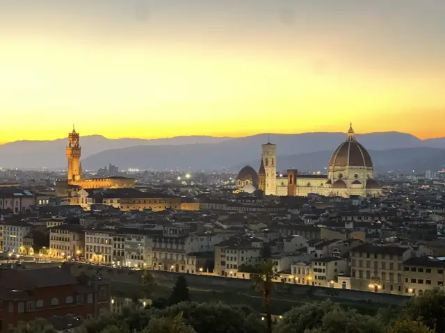 The most beautiful sunset spot, Florence's Michelangelo Hill