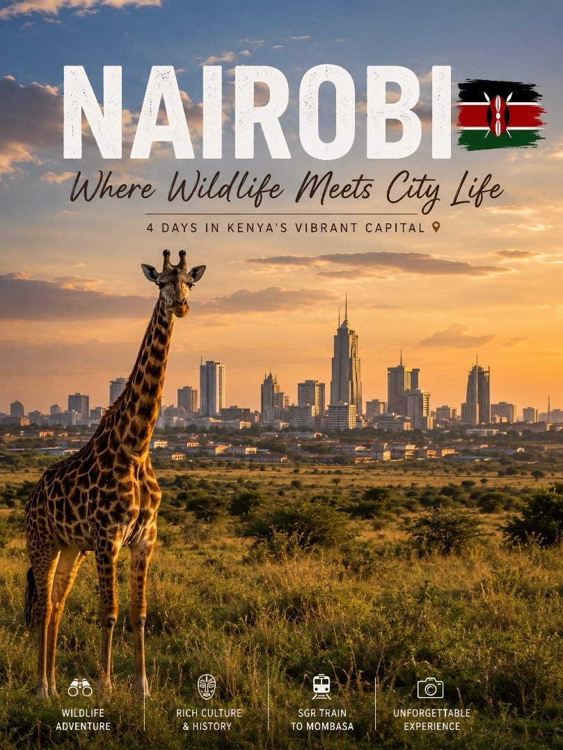 Nairobi 🇰🇪 — The City Where Wildlife Meets Modern Life | My 4-Day Kenya Adventure