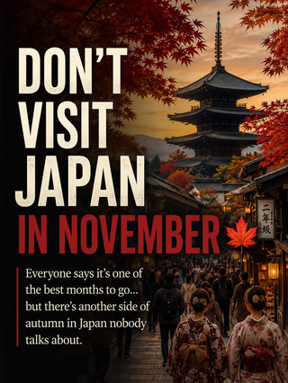 千萬不要在11月去日本。