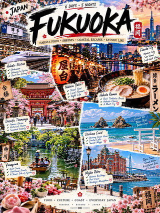 🇯🇵 Fukuoka in 6 Days: Hakata Food, Shrines & Coastal Escapes ✨