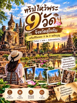 🌸🙏 在素可泰府的九座寺廟進行朝聖之旅，在泰國古城中祈福，重煥精神。 🙏