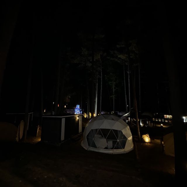 A luxurious Glamping in the dark Kawaguchiko
