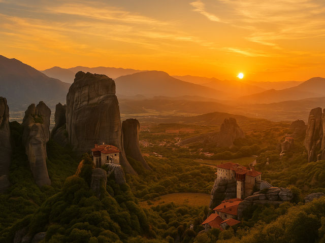 Meteora – Monasteries in the Sky 🏞️🙏 Meteora – Monasteries in the Sky 🏞️🙏