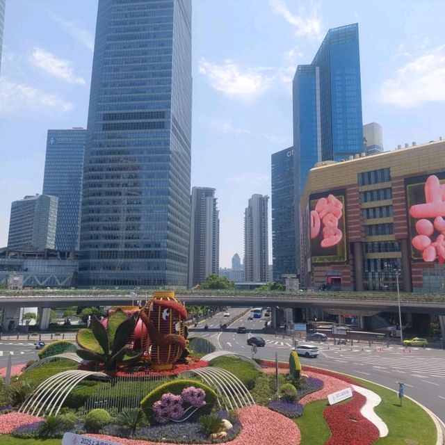 Shanghai, Pudong, a nice modern neighborhood