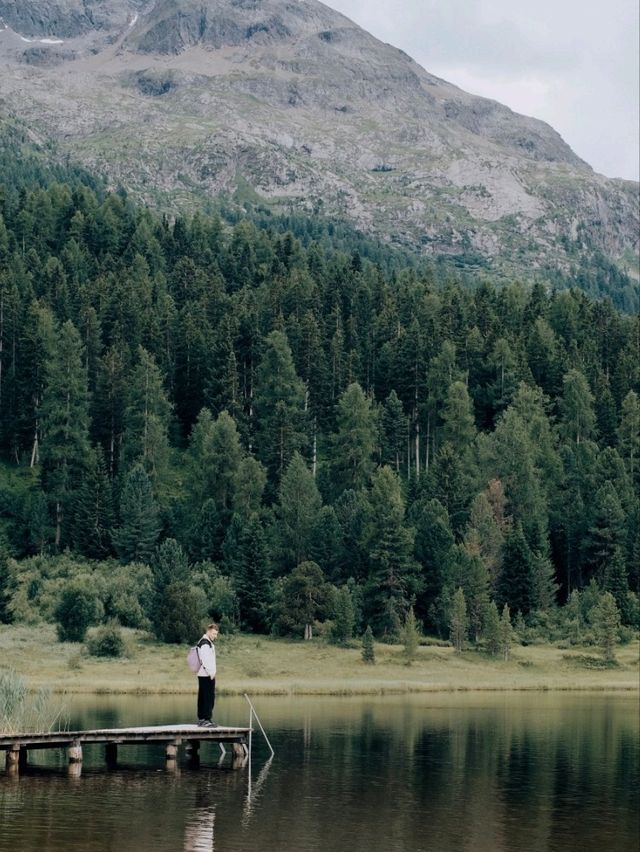 Stazer Lake – A Hidden Alpine Gem in Pontresina! 🏞️
