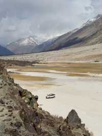 Sacred lake high in mountains