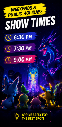Welcome to TOKYO Night & Light - Free Pokémon Show