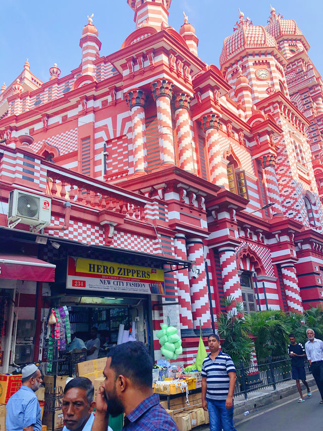 Pluck 🌿 the pink mosque 🕌 in Colombo.