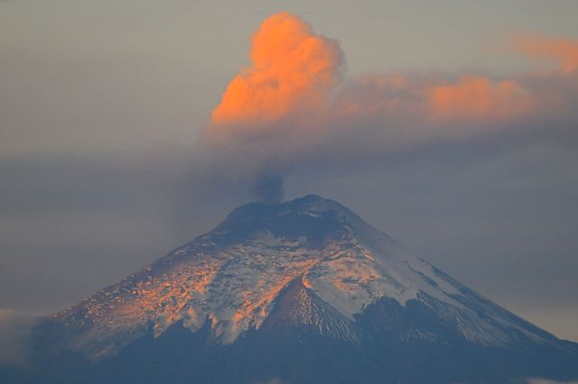Ecuador's volcano has been in a continuous state of activity.