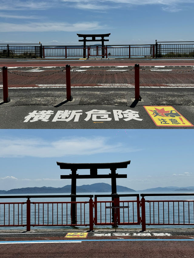 打卡賀喜最古老的水中鳥居白鬚神社