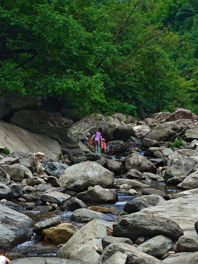 夏天就是要泡在水里安吉山步石溯溪 夏天就是要泡在水里安吉山步石溯溪